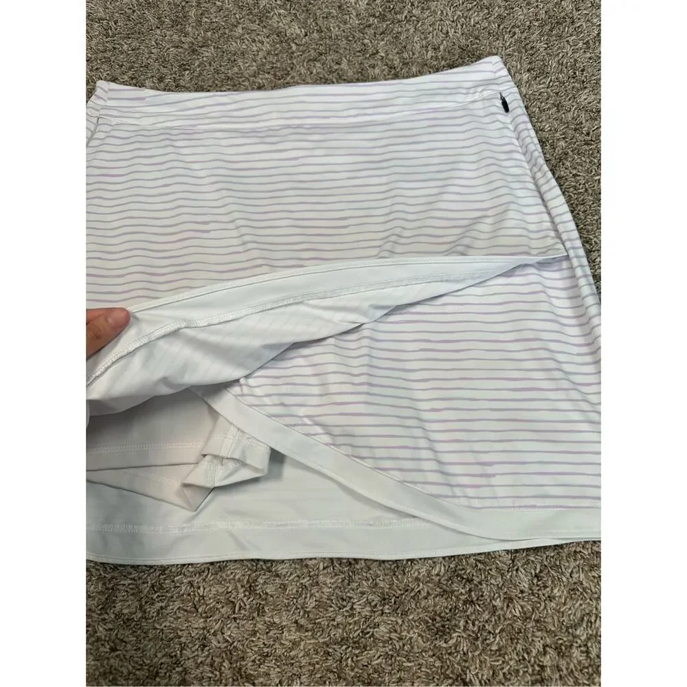 Peter Millar Women's XL Performance Painted Stripes Laura Wrap Golf Skorts Skirt